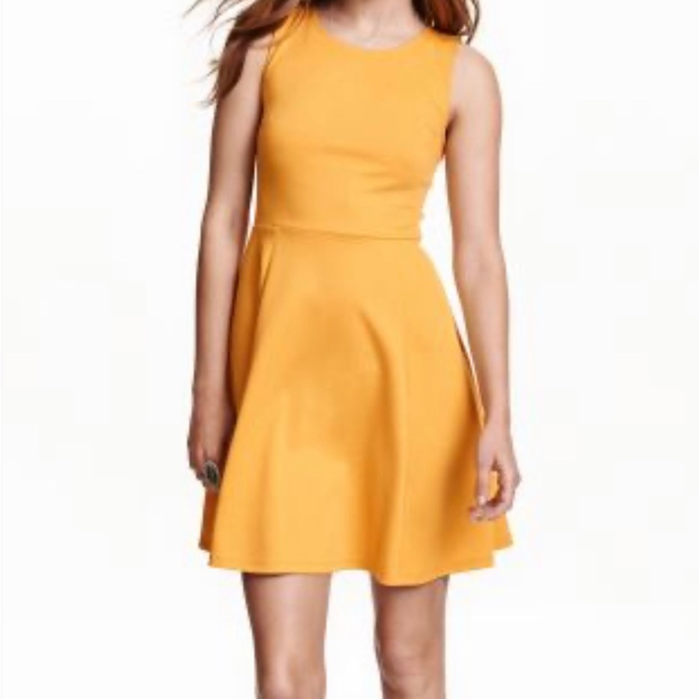 NWT H&M Medium Mustard Summer Dress